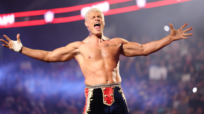 Cody Rhodes poses on "WWE Raw"