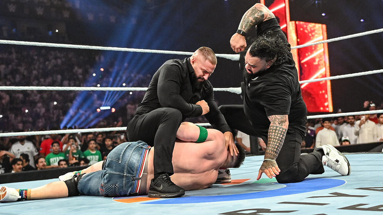 Bronson Reed and Bron Breakker beat down John Cena at WWE Night of Champions
