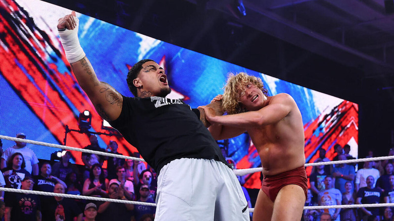 Zilla Fatu attacks Charlie Dempsey