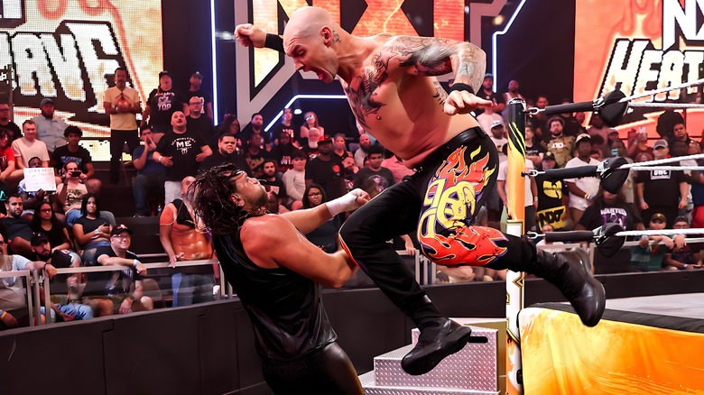 Baron Corbin and his fire pants attack Von Wagner