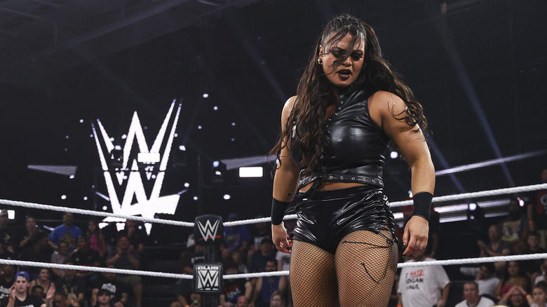 Reina Volcan poses after taking out Kali Armstrong