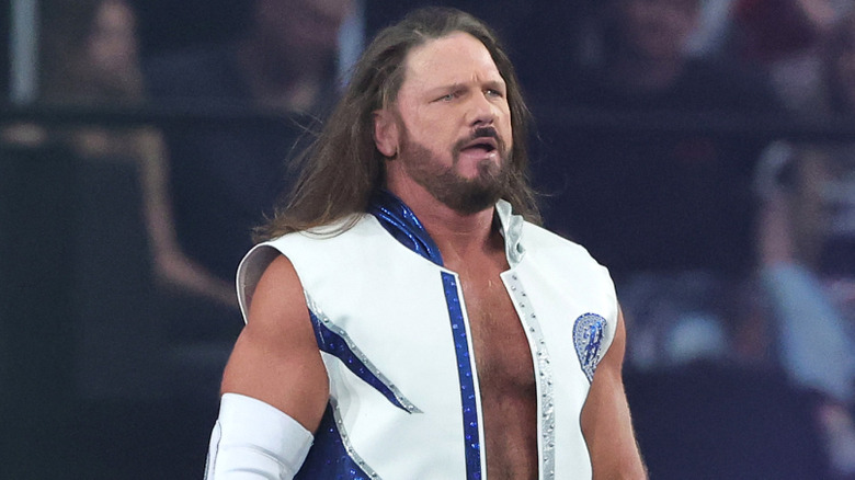 AJ Styles makes his entrance