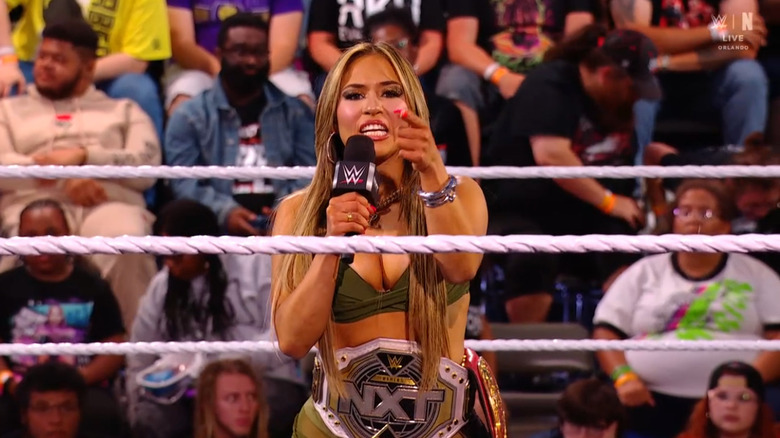 Vice talking in the ring