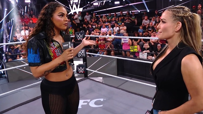 Jaida Parker and Nattie exchange words