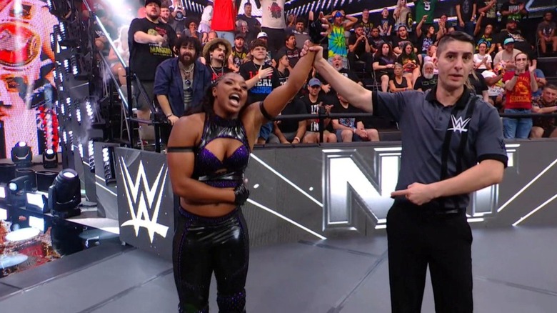 Kali Armstrong celebrates victory