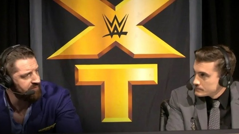 Wade Barrett and Vic Joseph commentate