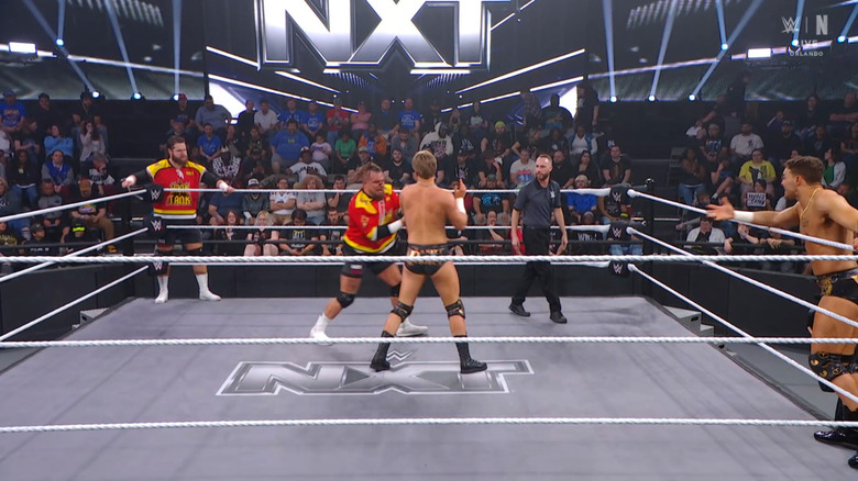 All four men in the ring