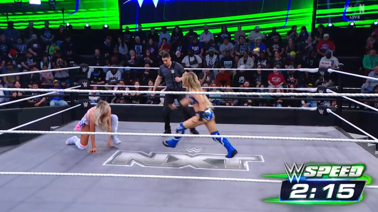 Monroe and Hail in the ring