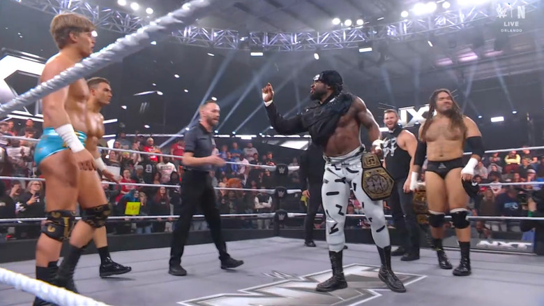 All four men in the ring