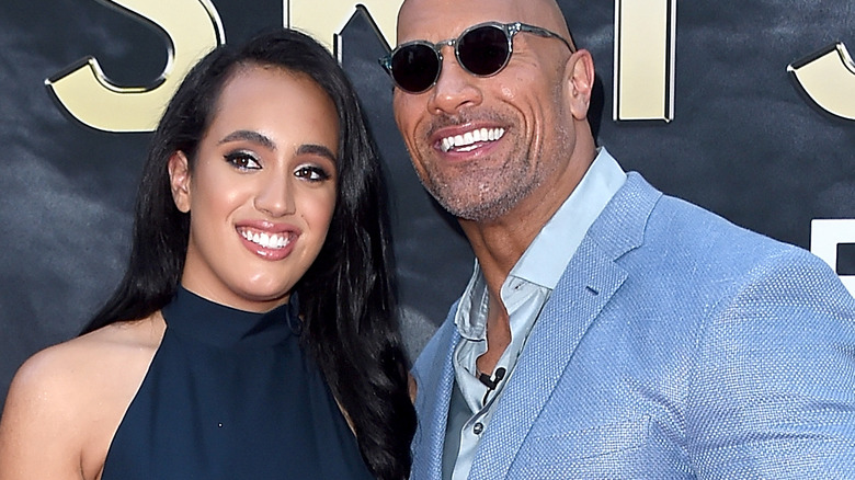 Simone and Dwayne Johnson