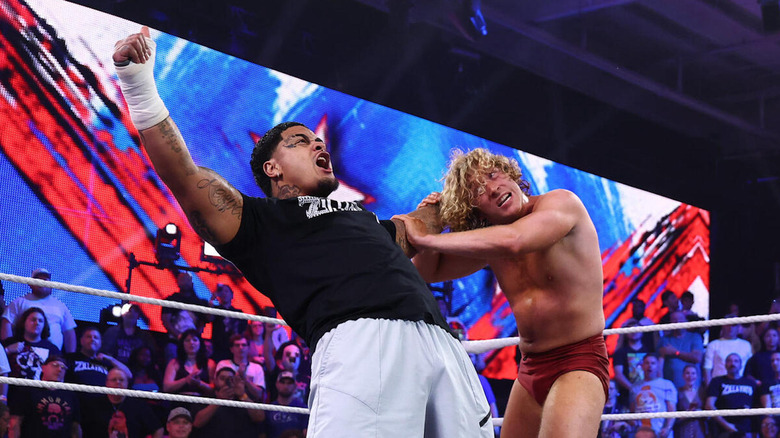 Zilla Fatu grabs Charlie Dempsey by the hair