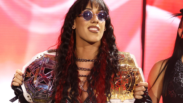 Jacy Jayne makes entrance on "WWE NXT"