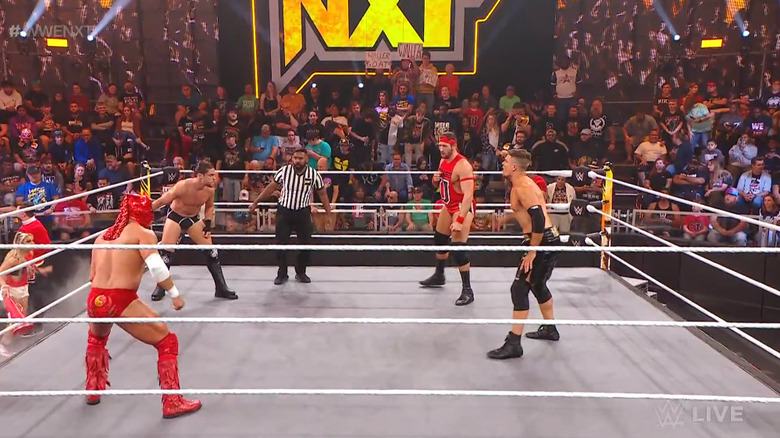 The four men in the ring