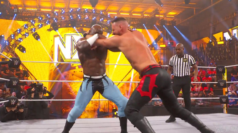 Crews and Dijak locking up