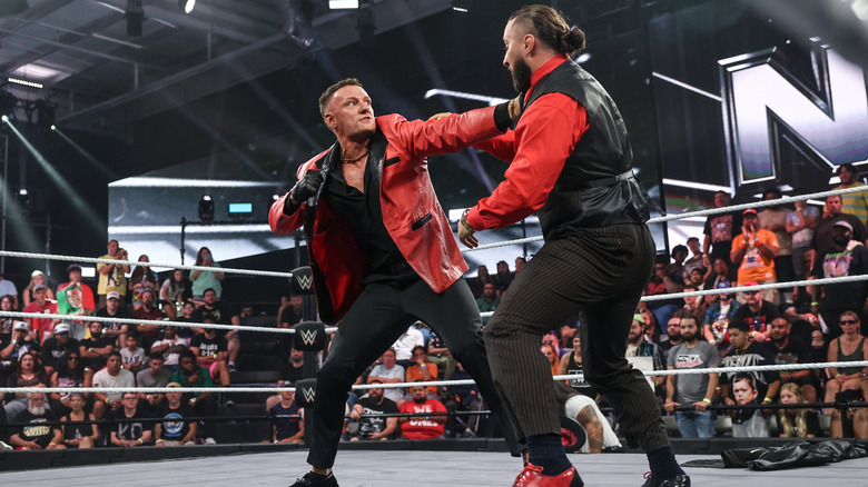 Stacks throws a punch at Tony D'Angelo