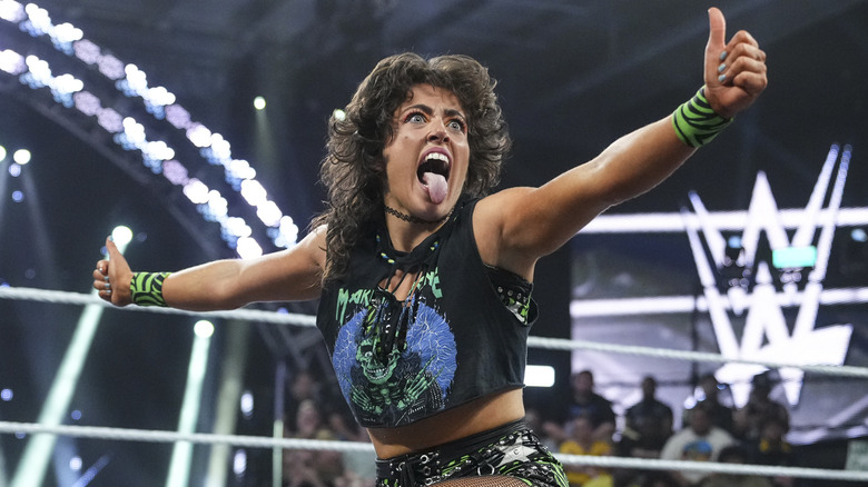 Lizzy Rain during her WWE NXT debut