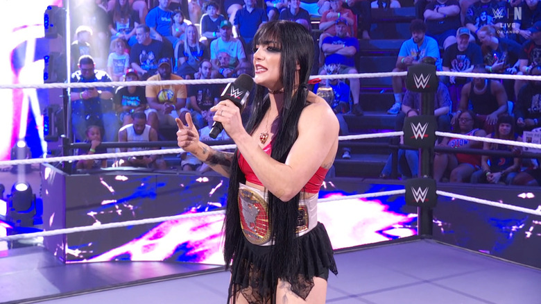 Paxley speaking in the ring