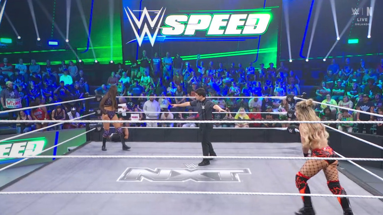 Sinclair and Hail in the ring