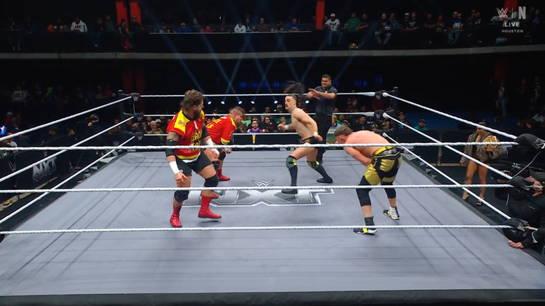 All four men in the ring
