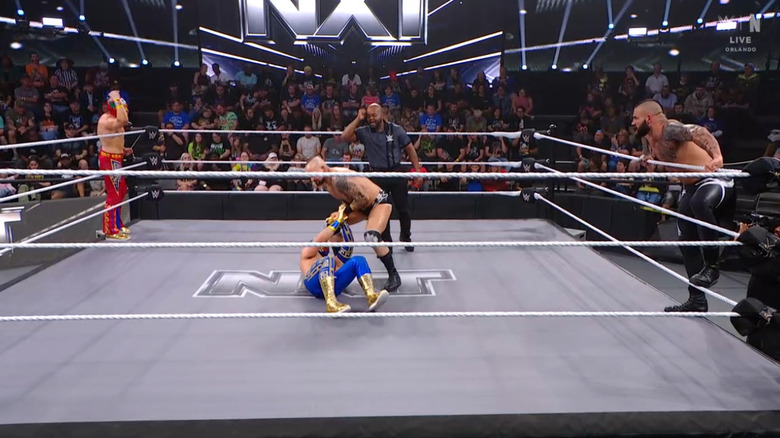 All four men in the ring