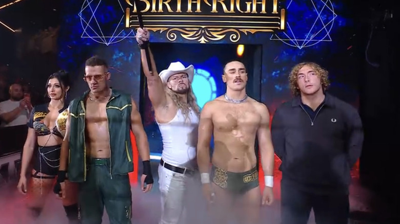 Arianna Grace, Channing "Stacks" Lorenzo, Lexis King, Uriah Connors, and Charlie Dempsey make their entrance as BirthRight.
