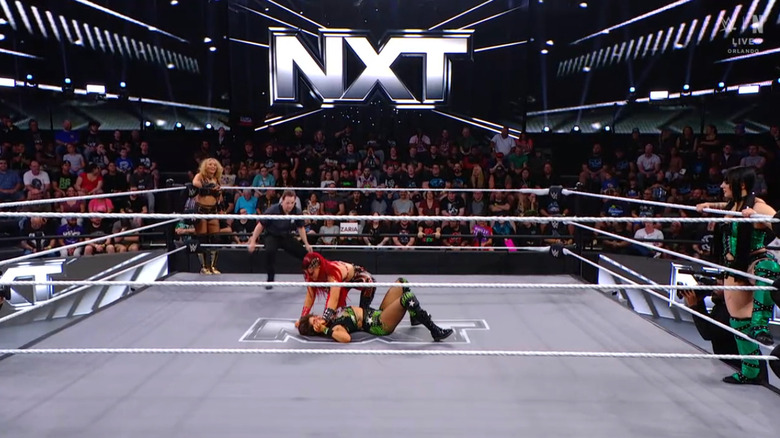 All four women in the ring