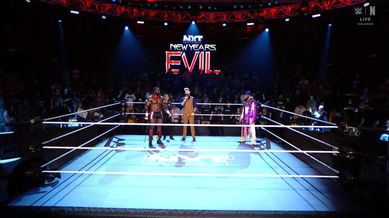 Femi and Slater both in the ring