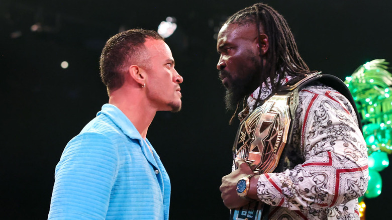 Ricky Saints and Oba Femi facing off
