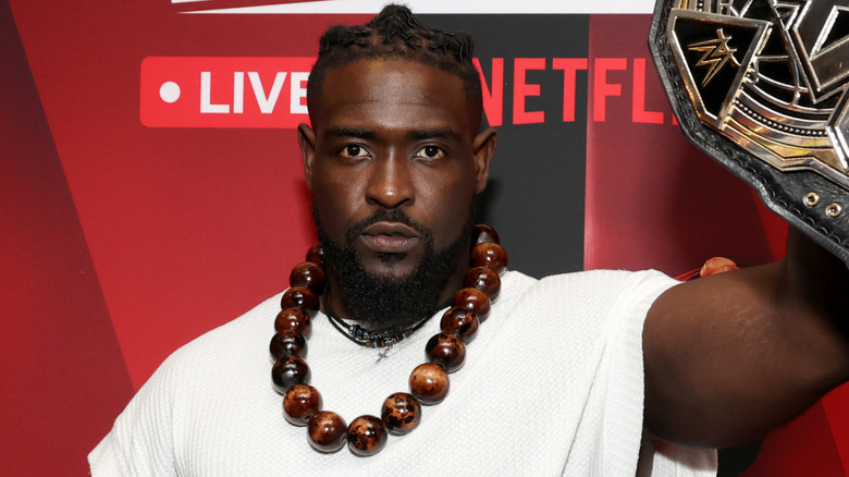 Oba Femi attends the WWE RAW LIVE ON NETFLIX at Madison Square Garden