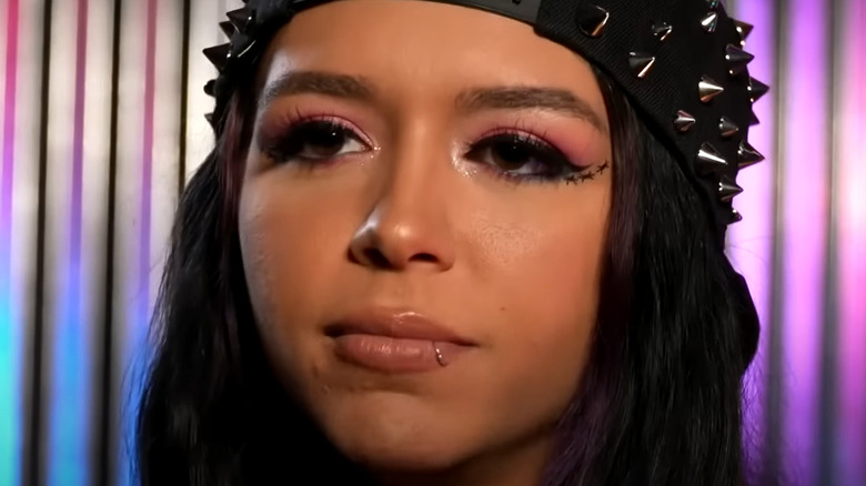 Cora Jade with lip piercing