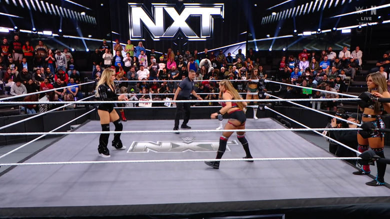 Several women in the ring