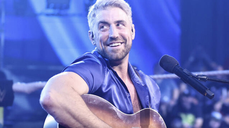 Hendry performing a song for the NXT Universe