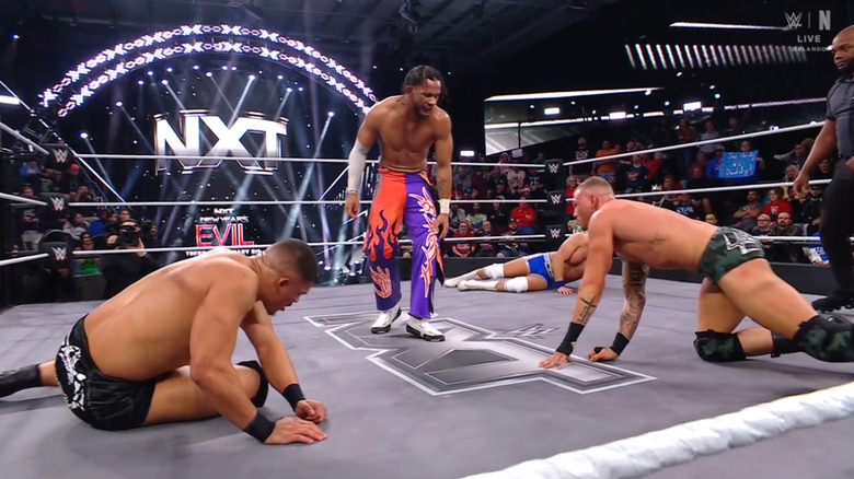 All four men in the ring