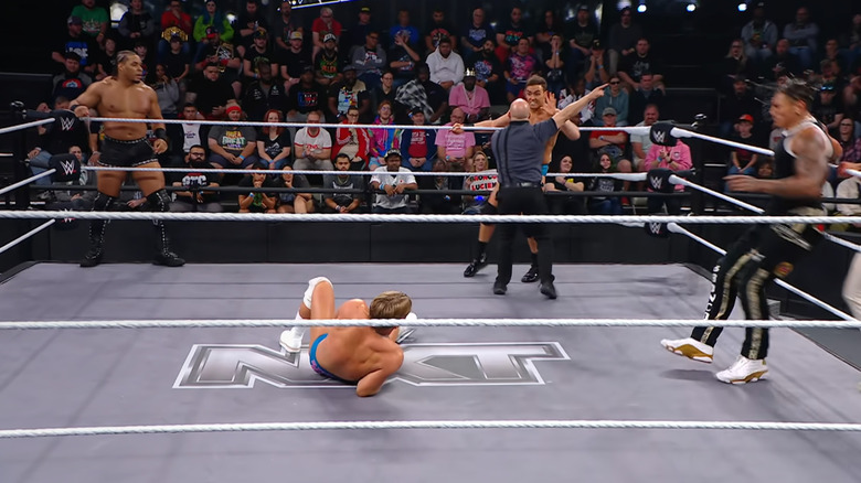 All four men in the ring