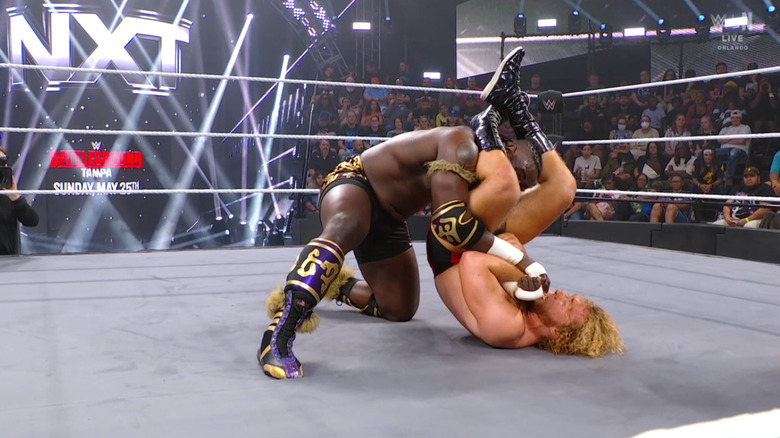 Dempsey with a Triangle locked in on Femi