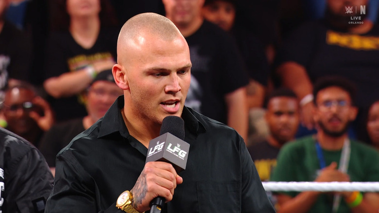 Borne speaking in the ring