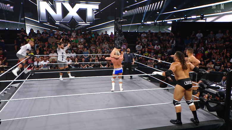 The six men in the ring