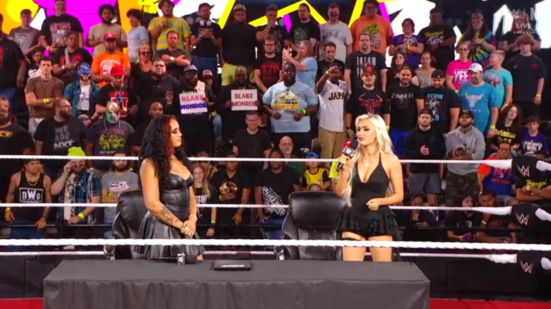 Ava and Monroe standing in the ring