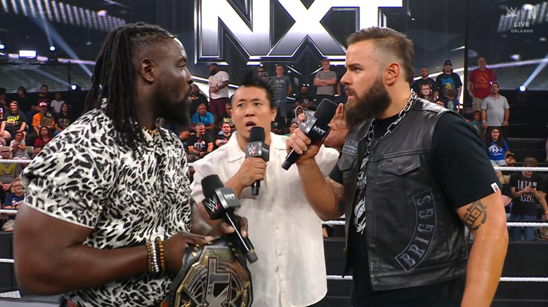 All three men in the ring