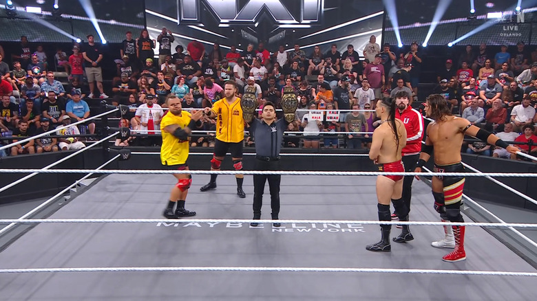 All four men in the ring