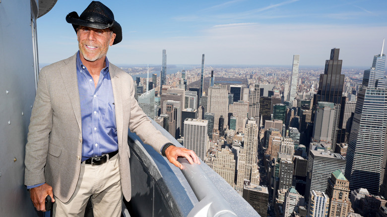 HBL stands at the top of the Empire State Building for some reason