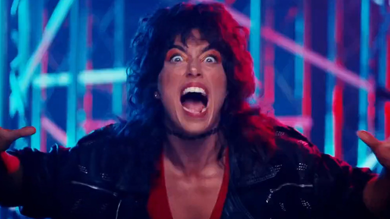 Lizzy Rain yelling into the camera