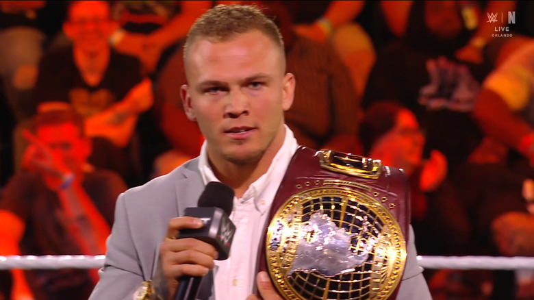 Borne talking in the ring