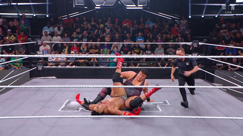 Rook about to pin Hendrix