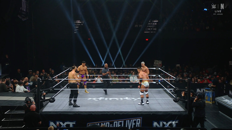 All four men in the ring