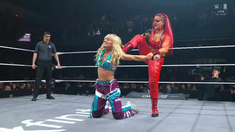 Zaria and Ruca in the ring