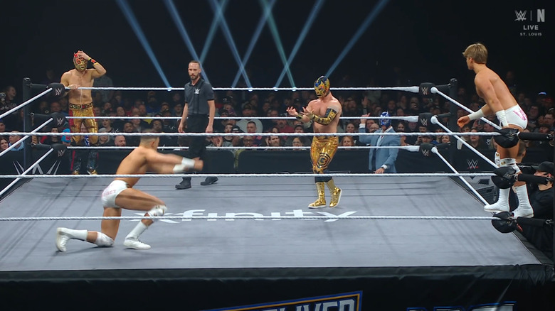 All four men in the ring