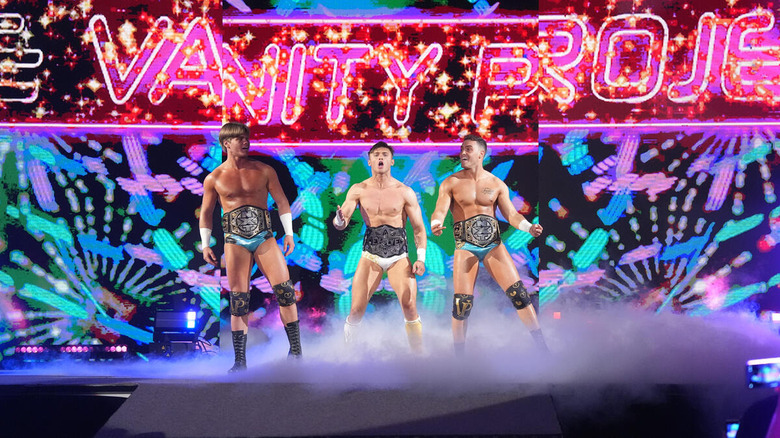 The Vanity Project make their entrance on "WWE NXT"