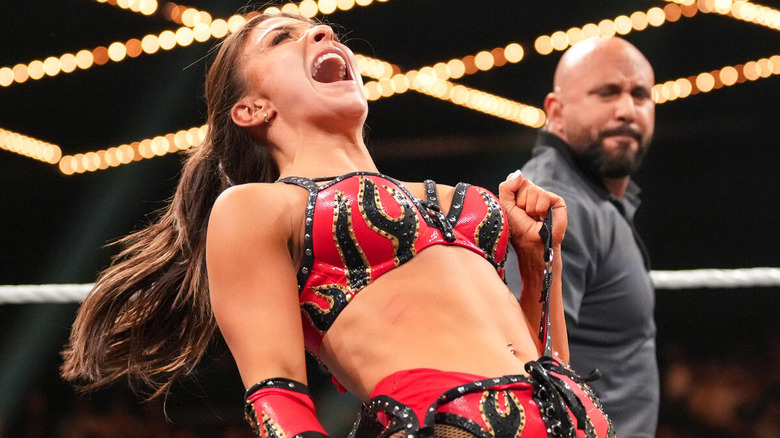 Kendal Grey yelling on "WWE NXT"