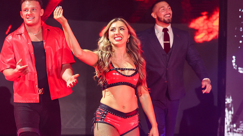 Adriana Rizzo accompanied by the D'Angelo Family